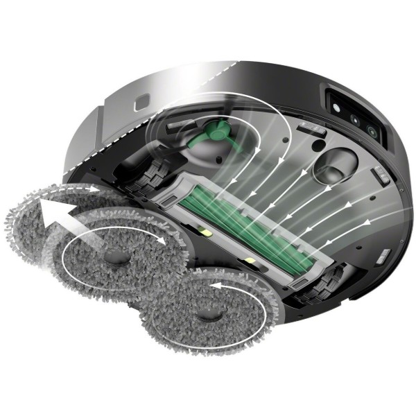 Фото - Робот-пилосос миючий iRobot Combo 505+ Black (N185040)
